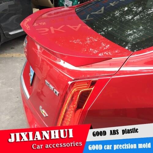For Cadillac ATS Spoiler 2013-2016 Toyota Cadillac ATS Spoiler YW ABS plastic Material Car Rear Wing Color Rear Spoiler