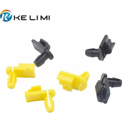 KE LI MI Nylon clips fasteners car vehicle door lock rod retainer moulding clip black yellow white snaps buckle free shipping