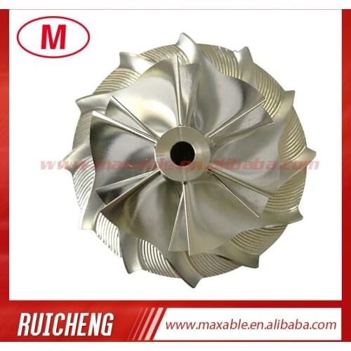 GT1249 34.66/49.00mm 6+6 blades high performance turbocharger billet/milling/aluminum 2618 compressor wheel for1715, chg to Gt12