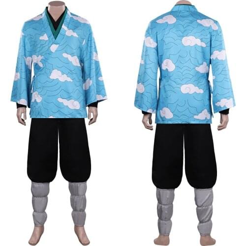 Demon Slayer Kimetsu no Yaiba Hinokami Kepputan-Urokodaki Sakonji Cosplay Costume Outfits Halloween Carnival Suit
