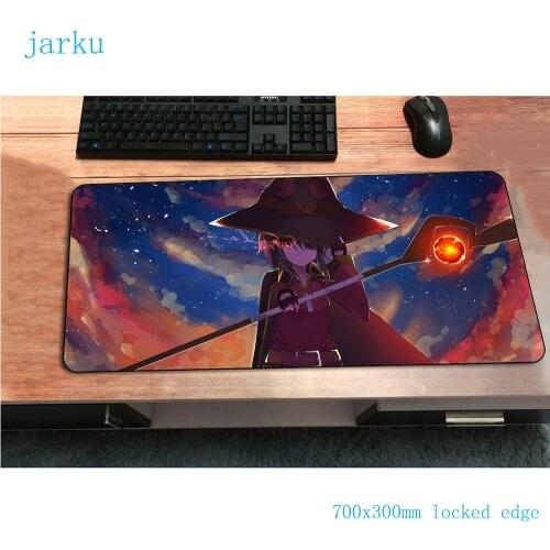 Megumin mouse pad 700x300x2mm gaming mousepad anime Domineering office notbook desk mat Birthday padmouse games pc gamer mats