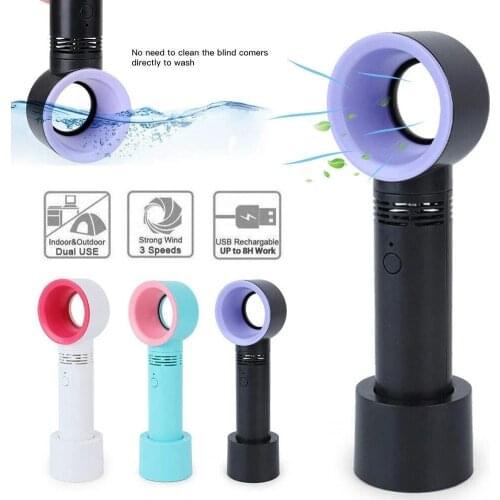 Mini USB handheld Bladeless Fan Air Conditioning Blower Glue Grafted Eyelashes Dedicated Dryer Beauty Tool For Eyelash Extension
