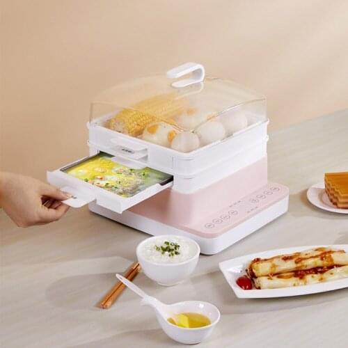 Multifunctional Food Steamer Egg Bun Steaming Machine Household Vermicelli Roll Machine Drawer Type Steam Pot