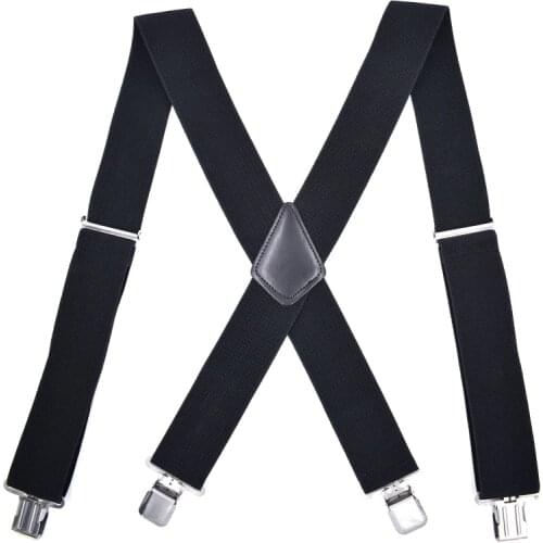 Mans Suspenders New 4 Clips Braces Elastic Adjustable Suspensorio Bretelles Tirantes Casual Trousers ligas Size5*120cm
