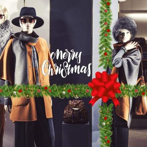 CRNT0064 window sticker Christmas 100% decoration for window shopping stores, without glue, repositionable and reusable at will