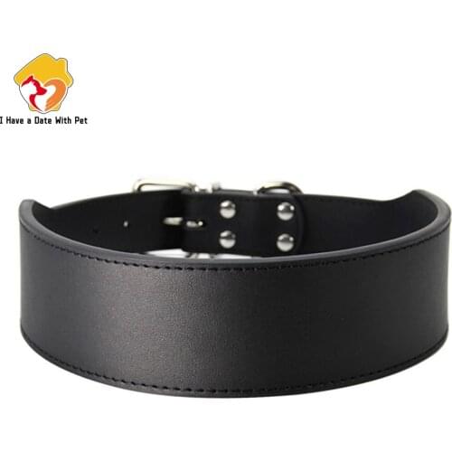 Big Dog Collars Durable Microfiber Leather for Large Dog Pitbull Husky Tibetan Mastiff Leashes Black Pink blue Red Pet supplies