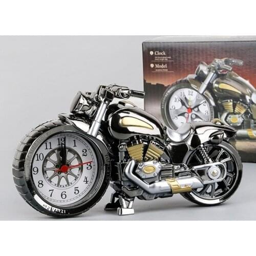 Manufacturer wholesale alarm clock motorcycle alarm clock creative retro alarm clock motorcycle model alarm clock
