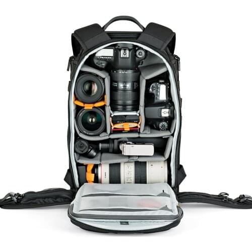 Lowepro ProTactic 450aw II shoulder camera bag SLR camera bag Laptop backpack with all weather Cover 15.6 Inch Lapto