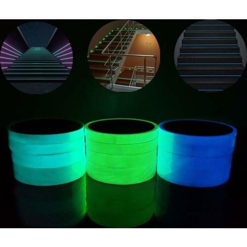 10/12/15/20mm*3m Luminous Tape For Home Warning Switch Luminous Stickers Childrens Room Diy Wall Decoration Stage Supplies
