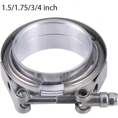 V band Clamp 1.5/1.75/3/4 inch Stainless Steel V-band Clamp Male Female Exhaust Flange Stainless Steel Vband Clamps