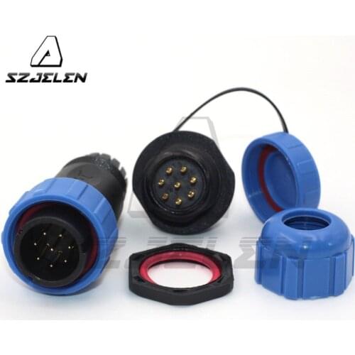 SP21 8 pin Waterproof cable wire connectors IP68 male female wire connector automotive electrical wire connectors plug socket