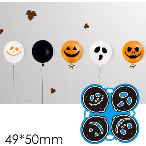 Cutting Dies Halloween Balloon New Metal DIY Album Paper Craft Embossing Stencil Greeting Card Decoration 49*50mm