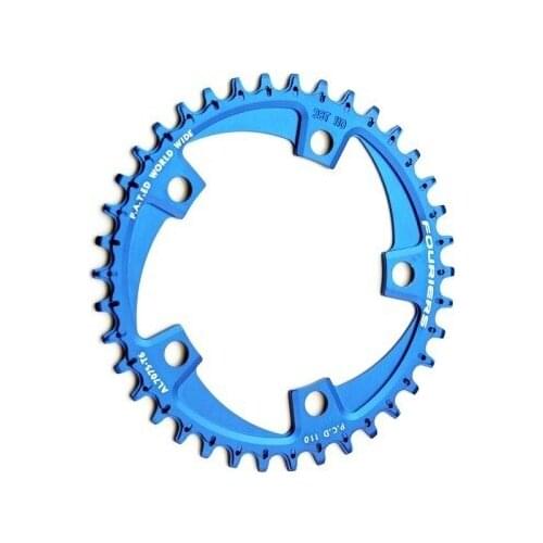 FOURIERS BCD 110MM road bike Chainring 1x system Narrow-wide teeth Chainwheel Bicycle Crankset 38-42T