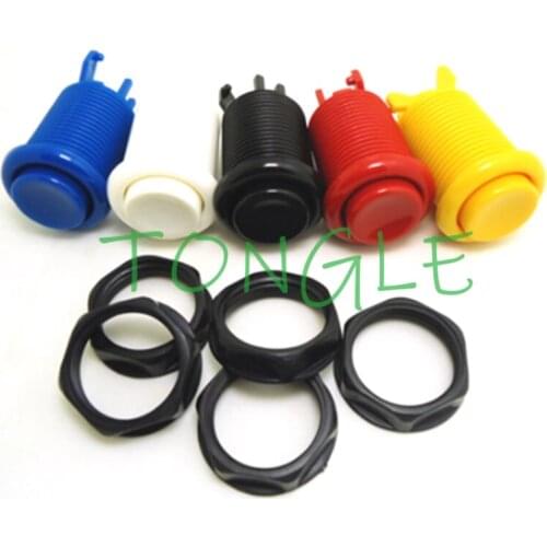 100PCS 2019 New Color Orange Push Button Purple Happ American Style Long No MicroSwitch for Multi Arcade MAME Jamma Game