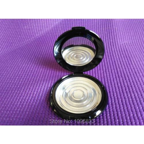10g Loose Powder Case, with Aluminium Pan with Mirror, Powder Compact, Cosmetic Packing Case Black color, 30pcs/Lot