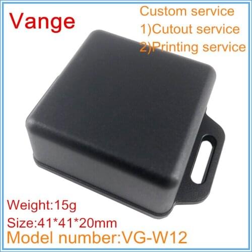 2pcs/lot good material plastic boxes IP54 ABS plastic wall mounted enclosures cases for device 41*41*20mm