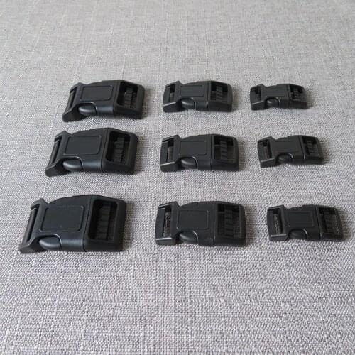 50pcs/pack Plastic side release buckle for bag dog collar paracord bracelet bag backpack strap webbing 25mm accessory