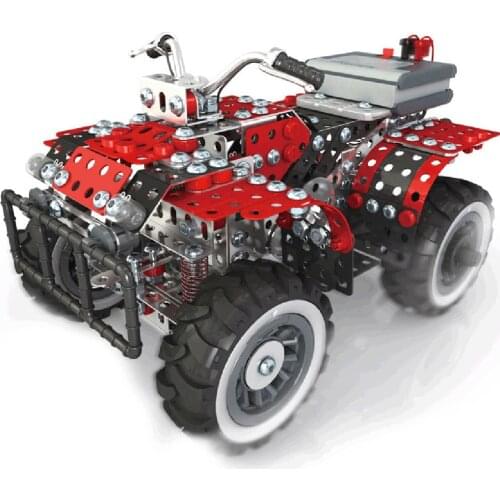 794Pcs Simulation Beach Motorcycle Model Building Kits DIY Metal Assembly Toy Gift