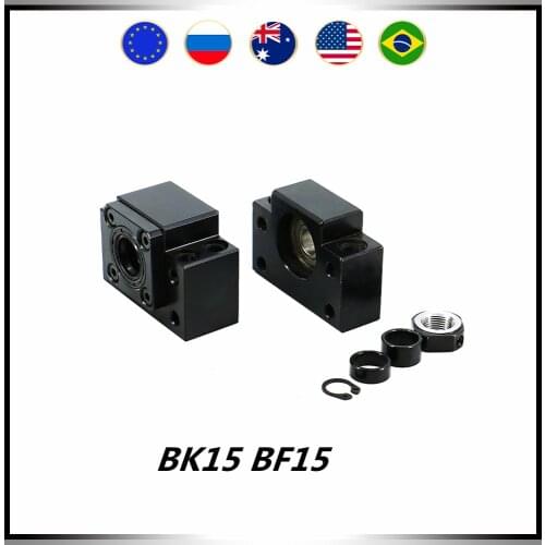 BK15 BF15 6001 ordinary bearing / 7001 Angular contact bearing support for ballscrew SFU2005 SFU2010