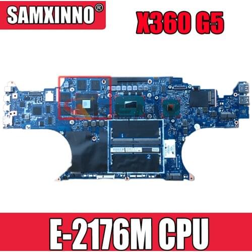 For HP ZBook Studio X360 G5 Motherboard Intel CM246 With SR3YX Xeon E-2176M CPU N18P-Q1-A1 P1000 4GB DDR4 L30969-601 DA0XW1MBAI0
