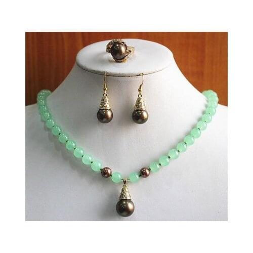 Hot sell new - Necklace Earring Ring(7/8/9)Jewelry Set