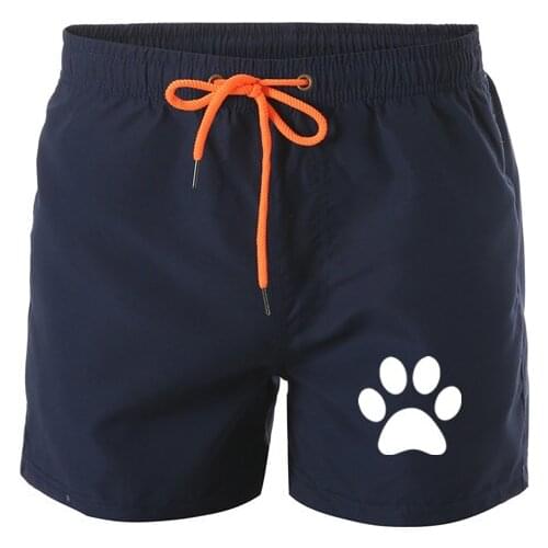 Mens Swimming Board Shorts Bathing Suits for Men Fashion Swim Sport Trunks Quick Dry Swimwear with Mesh Lining Pocket Bear foot