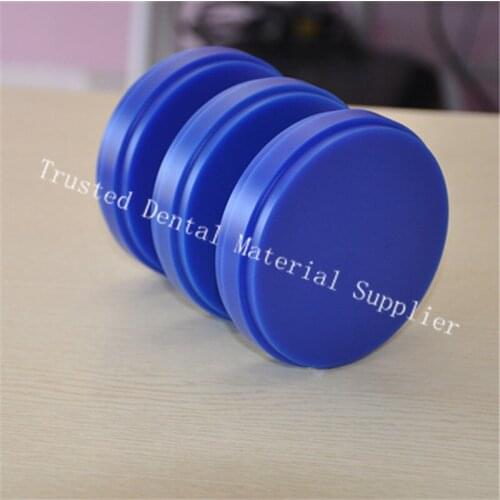 New 10 Piece OD98*28/30 MM Dental Lab Material Wax Blocks Blue& White Carving Wax Disc For Making Dental Crowns Teeth Mold