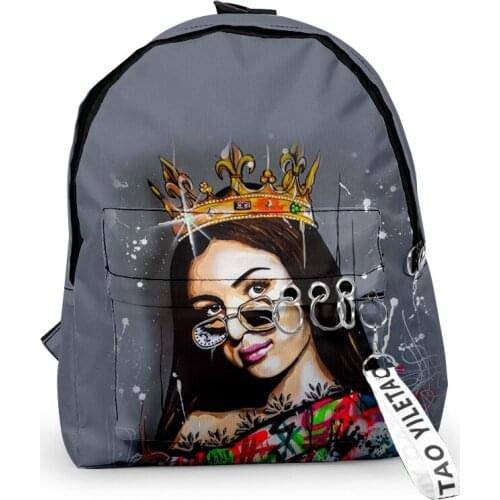 2021 New 3D Eva Queen Fashion Men Women Backpack Oxford hanging buckle Style Girls Child School bag Travel Backpack