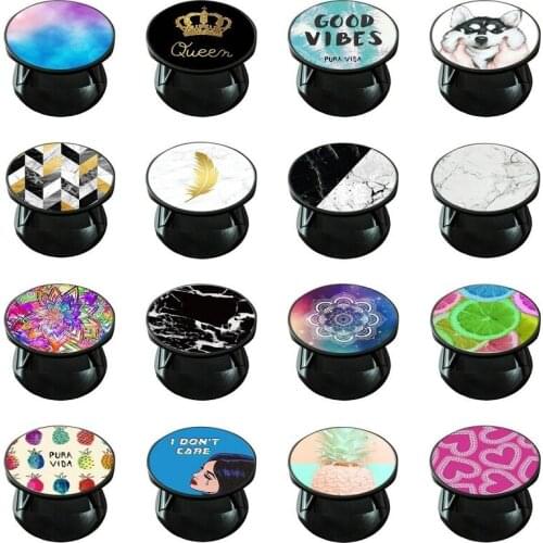 Luxury Marble Phone Holder Mobilephone Stand Expanding Phone Grip Finger Ring For iphone XS 12 pro max For Huawei xiaomi