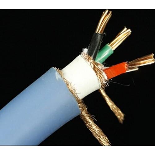 Transparent XL15 Double Shielded Pure Copper Power Wire Cable for DIY Amplifier CD Player Home Theater - (sell Per 1m)