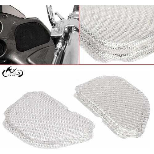 1Pair Motorcycle Fairing Mesh Speaker Grills For Harley Road Glide FLTR Custom FLTRX Ultra FLTRU Ultra CVO FLTRUSE EFI FLTRI