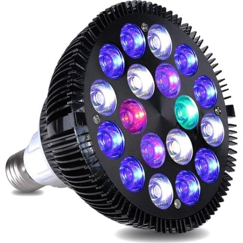 Hot sales New E27 9W 3X3W 3 colors LED Coral Reef Grow Light High Power Fish Tank Aquarium Lamp LED Bulbs 85-265v