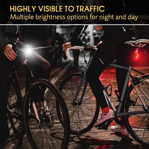 USB Rechargeable Bicycle Lights Warning Front Lamp Outdoor MTB Bike Taillight COB Safety Cycle Biking Entertainment