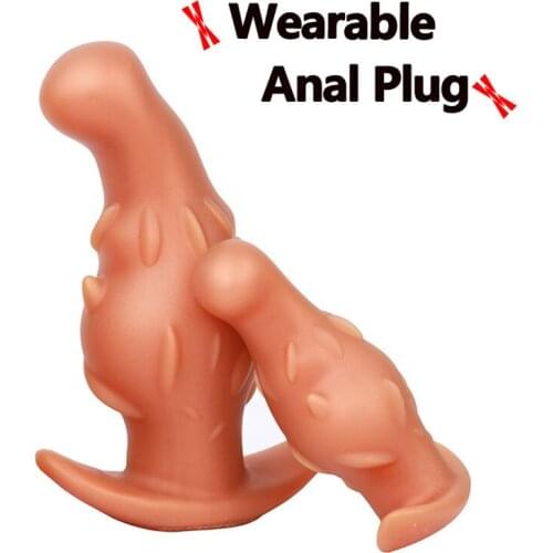 Go out Wearable Anal Plug Dildo Adult Masturbation tools Big Butt Plug Dilator Prostate Massager For Men Woman Gay Anal Sex Toys