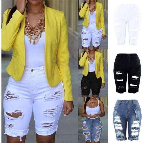 YIKUO Womens Short Jeans