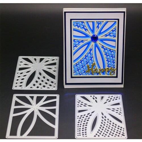 YINISE Metal Cutting Dies For Scrapbooking Stencils Flower Background DIY Paper Album Cards Making Embossing Folder Die CutsMOLD