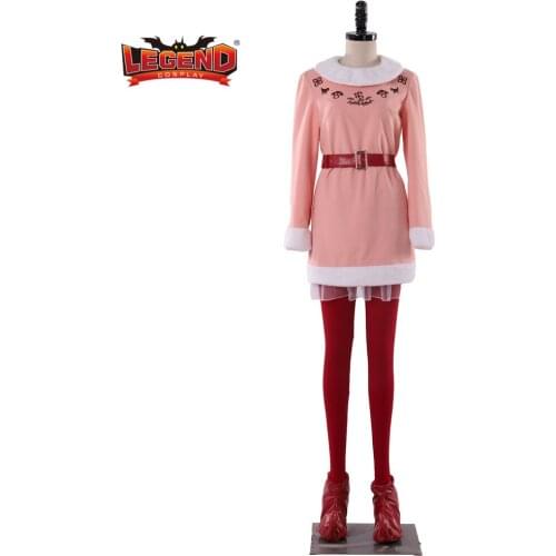 Christmas Elf Costume lady Elf pink dress elf jovie Christmas outfit New Year Costume Elf buddy Costume