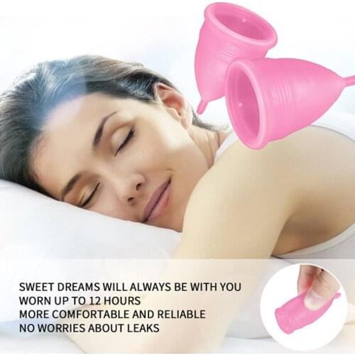 1 Pc Medical Silicone Menstrual Cup Hygiene Reusable Lady Women Girl Period Collector For Menstrual Period Nursing tools