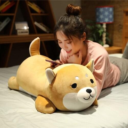 1PC New Cartoon Corgi Dog Stuffed Plush Doll Baby Soft High Quality Shiba Husky Pillow Cushion Doll Children Kid Birthday Gifts