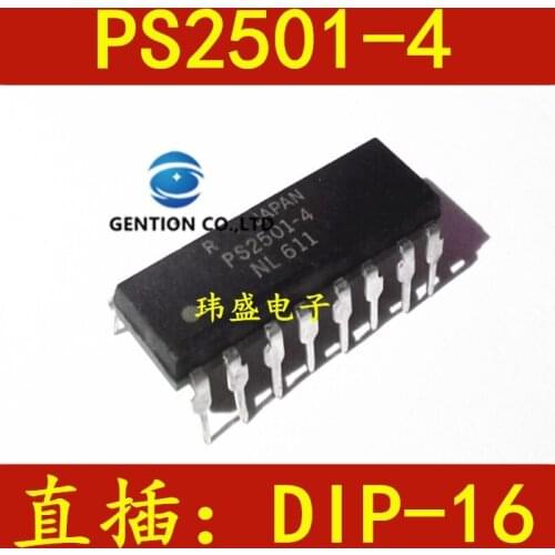 10PCS Optical coupler PS2501-4 DIP16 transistor PS2501 in stock 100% new and original