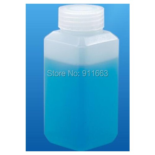 100 ml 10pcs! Square Bottles!HDPE medical plastic liquid bottles with burglarproof caps for chemical reagent -HDPE material
