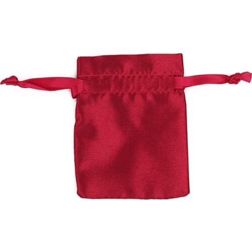 100pcs CBRL small Satin drawstring ewelry pouch custom gift storage bags Iphone dust bag