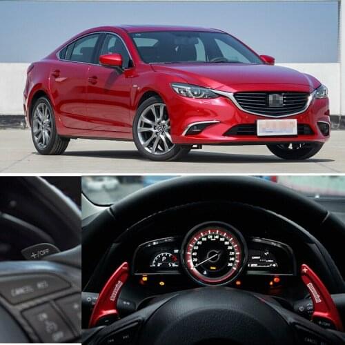 For Mazda Atenza 2014-2018 2pcs Steering Wheel Aluminum Shift Paddle Shifter Extension Car-styling