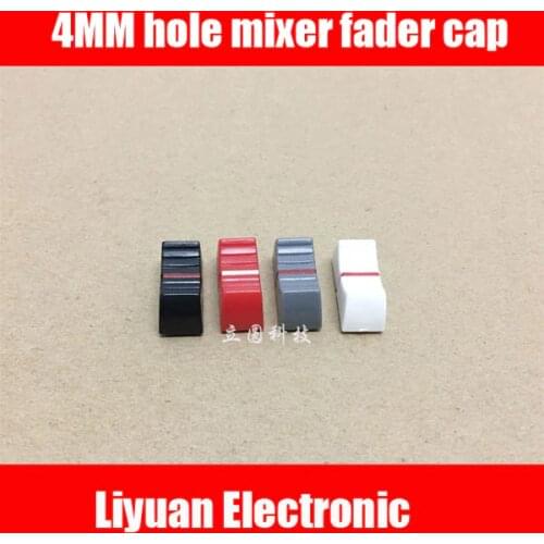 40pcs 4MM hole Mixer fader cap for YAMAHA fader cap 22.5*9mm small push button Red gray black white