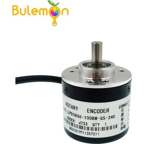 400 Pulses Incremental Optical Rotary Encoder AB Two-phase 5-24V 400 Pulses Incremental Optical Rotary Encoder