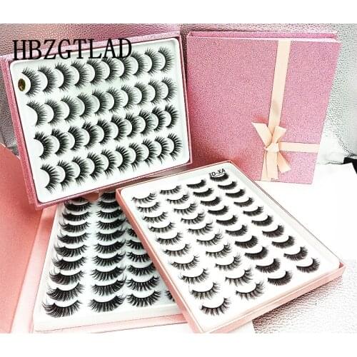 5/20 Pairs 3D Faux Mink Eyelashes Natural Thick Long False Eyelashes Dramatic Fake Lashes Makeup Extension Eyelashes maquiagem