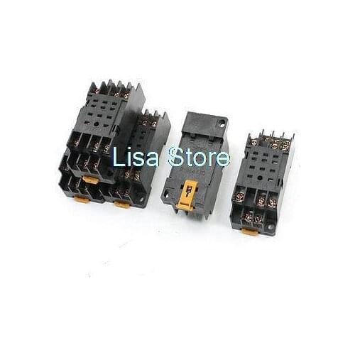 5 Pcs 35mm DIN Rail Mount 11P Power Relay Socket Base for MY3NJ H3Y-2