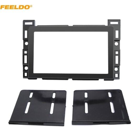FEELDO Car 2Din Radio DVD Fascia Frame For CHEVROLET Cobalt PONTIAC G5SATURN Aura Stereo Dash Mount Panel Frame Installation