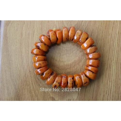 BR025 Tibetan Jewelry Resin 20mm Beaded Bracelet Vintage Adjustable Bracelet for Men