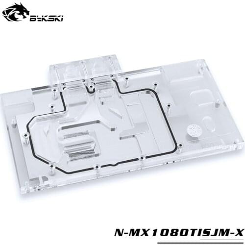 BYKSKI Water Radiator Block use for Palit GTX1080TI GameRock/MAXSUN GTX1080Ti Super JetStream/Full Cover GPU Copper Block RGB